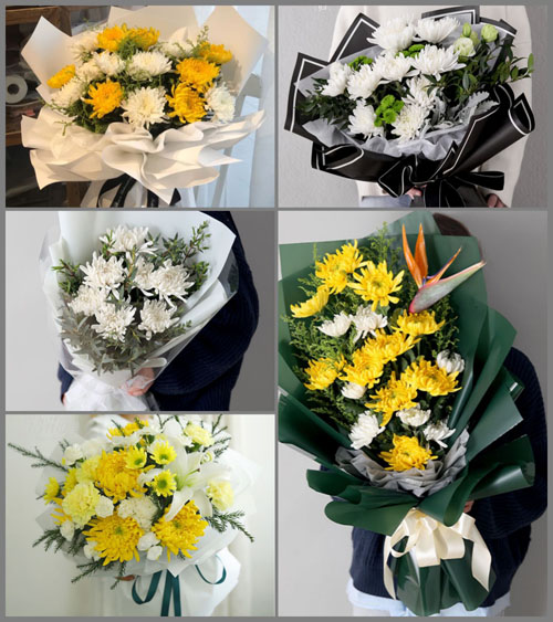 福建三明清流县嵩口镇沧龙村白事花束代送